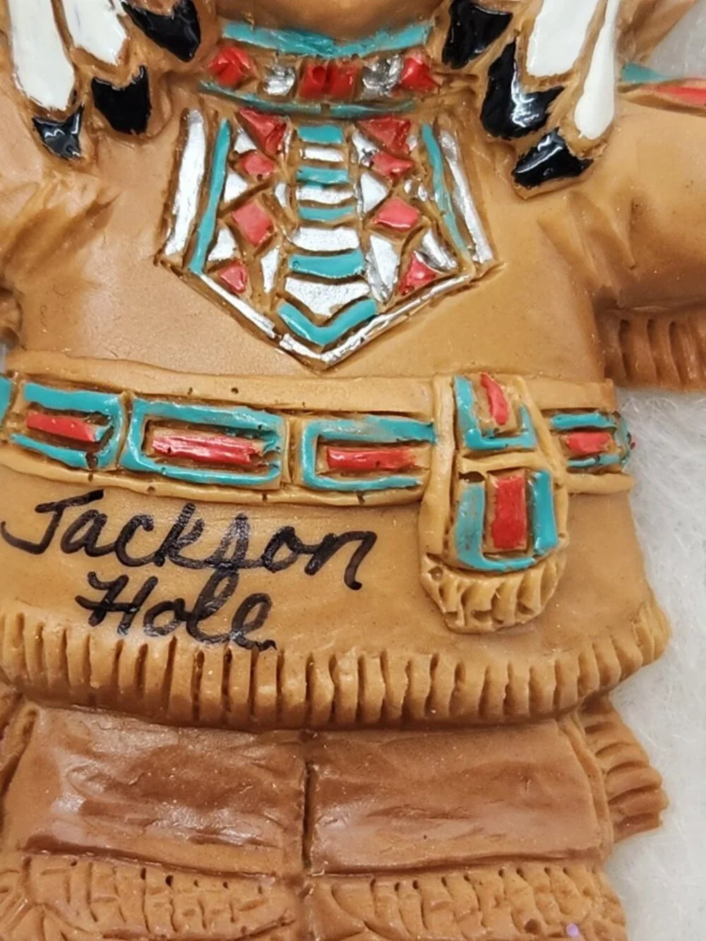 VTG IndiMoppets & Friends Handmade Native American Girl Ornament